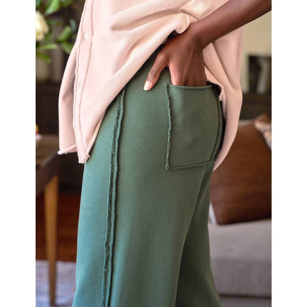 NEW FRANK & EILEEN bella full length sweatpant in rosemary - Picture 4 of 6